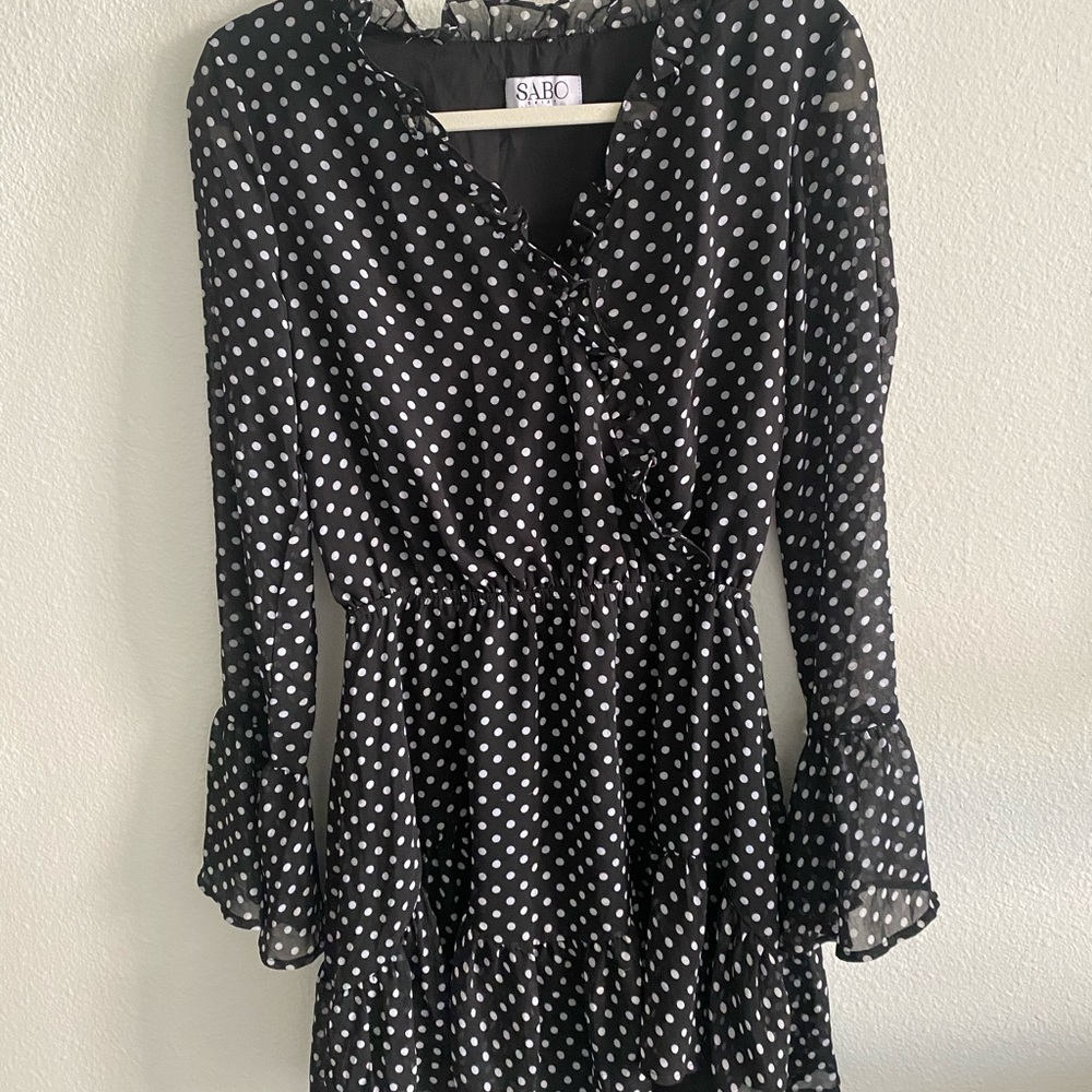 Sabo Skirt polka dot dress!🖤